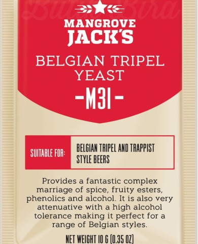 ПИВНЫЕ ДРОЖЖИ MANGROVE JACK'S "BELGIAN TRIPEL M31", 10 ГР
