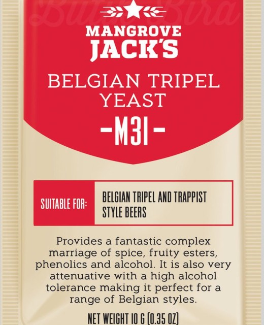 ПИВНЫЕ ДРОЖЖИ MANGROVE JACK'S "BELGIAN TRIPEL M31", 10 ГР